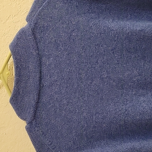 Peter Scott Pure Wool 1/4-zip Sweater - Blue - EU 44 - Picture 16 of 16